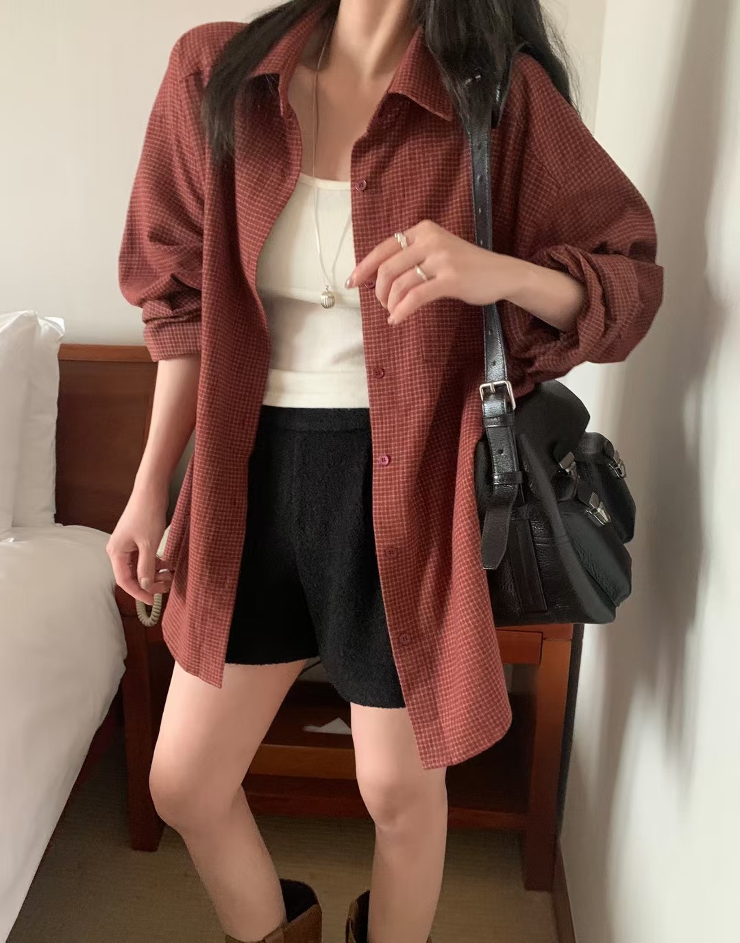 MELLOUNGE-멜라운지-T東大門㊣代購女士新品職業襯衫蕾絲衫MELLOUNGE-T襯衫/蕾絲衫圖色3