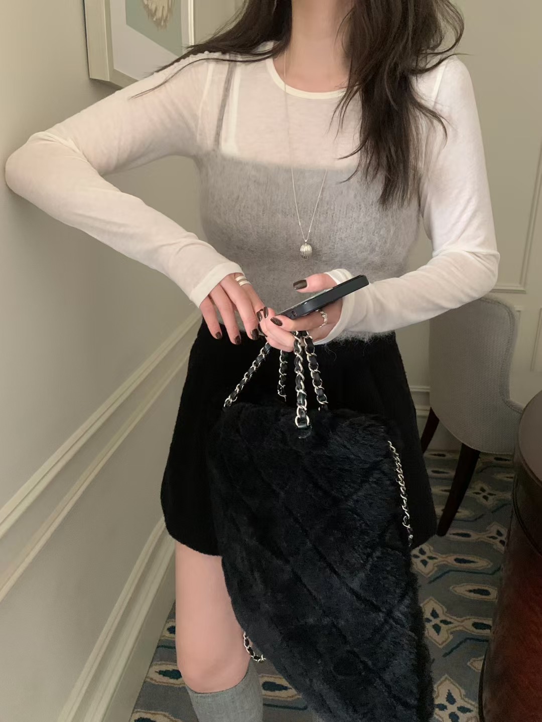 MELLOUNGE-멜라운지-T韓國直郵㊣女士新款真品吊帶背心不含內搭MELLOUNGE-T吊帶/背心