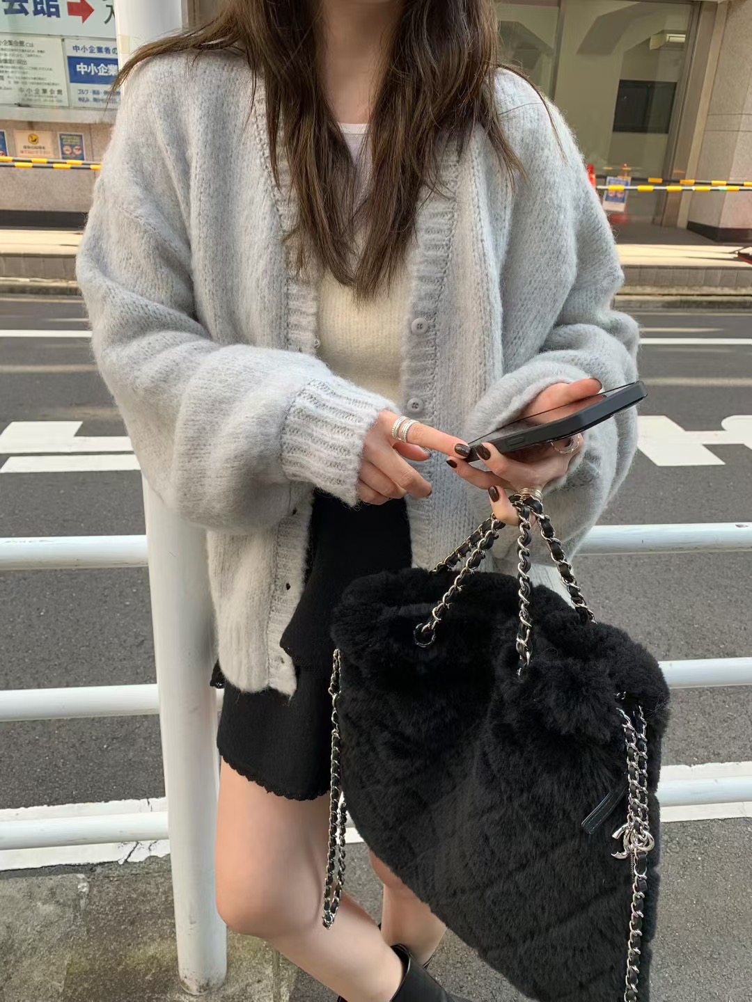 MELLOUNGE-멜라운지-T東大門㊣實拍女裝新款25秋冬針織衫不含腰包MELLOUNGE-T針織衫圖色2