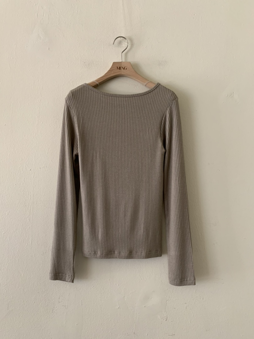 MENG韓國代購㊣女裝新款熱賣人氣職業25秋冬時尚推薦長袖T恤MENG長袖T恤圖色2