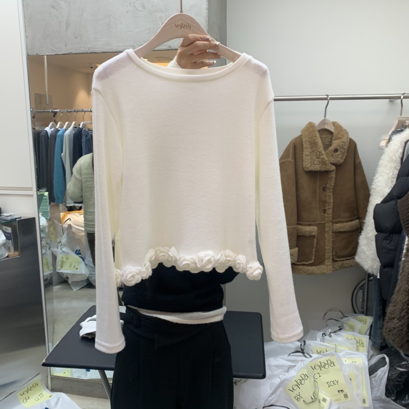 Verbena韓國直郵㊣女裝新品人氣推薦25秋冬熱賣真品長袖T恤Verbena長袖T恤圖色2