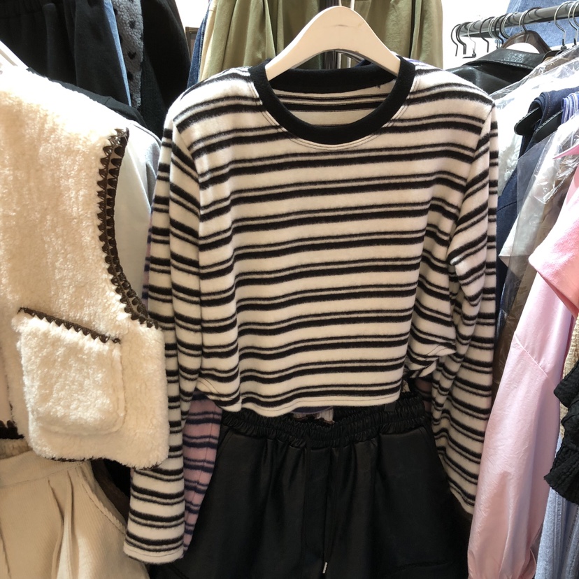 OZ東大門㊣直郵女裝新款時尚熱賣職業25秋冬人氣真品長袖T恤OZ.ounce長袖T恤圖色2