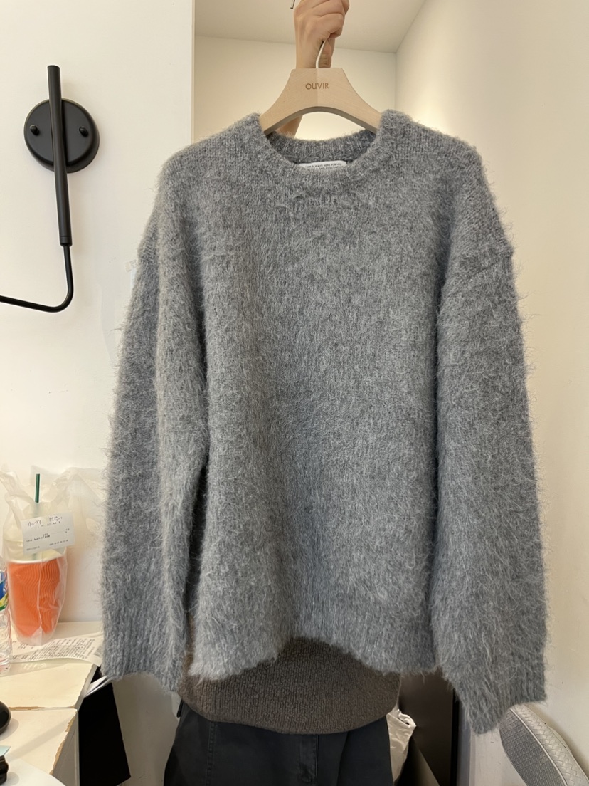 OUVIR東大門㊣代購女裝新品25秋冬休閑推薦職業人氣毛衣毛絨O.V.R/OUVIR毛衣圖色1