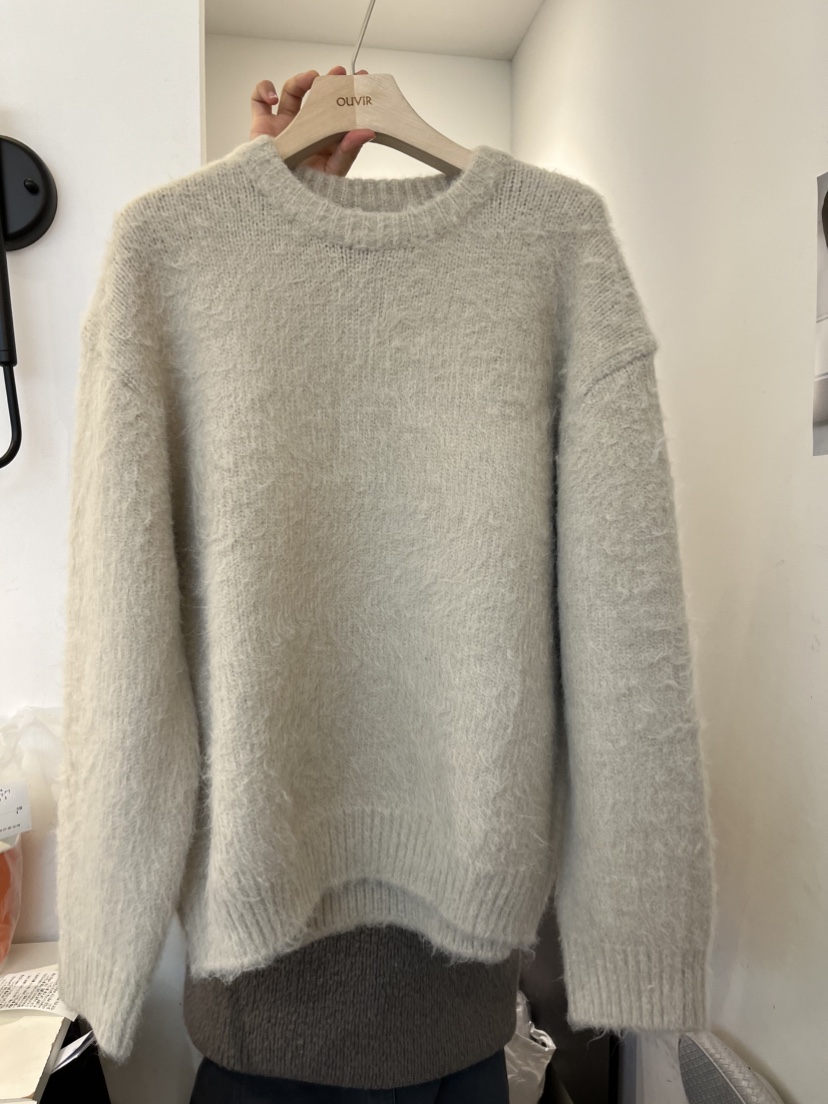 OUVIR東大門㊣代購女裝新品25秋冬休閑推薦職業人氣毛衣毛絨O.V.R/OUVIR毛衣圖色2