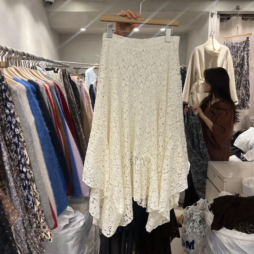 LOGROAD韓國代購㊣女士新品時尚真品推薦25秋冬半身裙中短裙LOG ROAD半身裙/中短裙圖色1