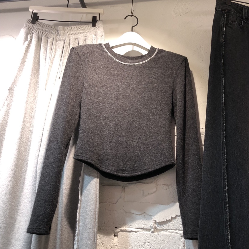 OZ韓國代購㊣女裝新品真品人氣推薦熱賣休閑職業25秋冬長袖T恤OZ.ounce長袖T恤圖色1