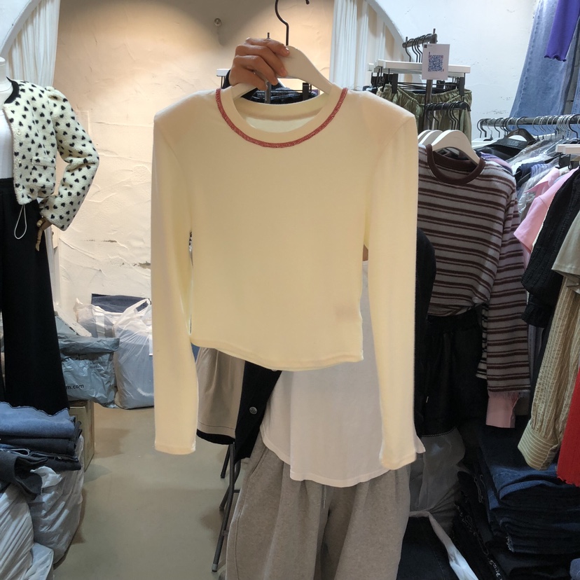 OZ韓國代購㊣女裝新品真品人氣推薦熱賣休閑職業25秋冬長袖T恤OZ.ounce長袖T恤圖色3