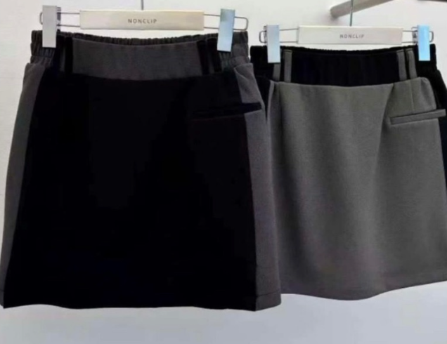 NON CLIP韓國代購㊣女士新款25秋冬人氣熱賣真品時尚推薦短裙NON CLIP短裙圖色2左二色
