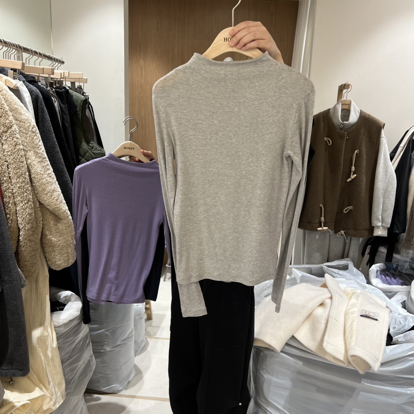 HOWFF韓國代購㊣女士新品時尚熱賣真品休閑人氣職業長袖T恤HOWFF長袖T恤圖色2