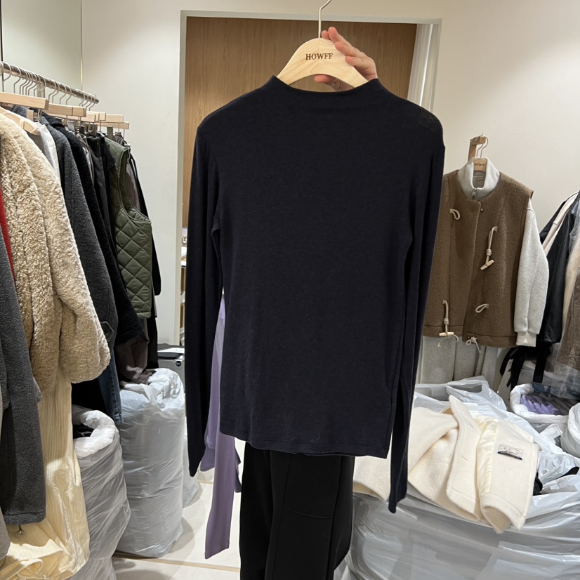 HOWFF韓國代購㊣女士新品時尚熱賣真品休閑人氣職業長袖T恤HOWFF長袖T恤圖色4