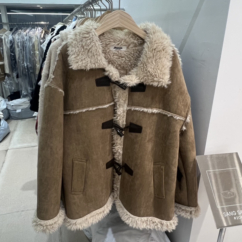 ARANCIA東大門㊣直郵女裝新款時尚人氣休閑25秋冬真品夾克毛皮ARANCIA夾克圖色1