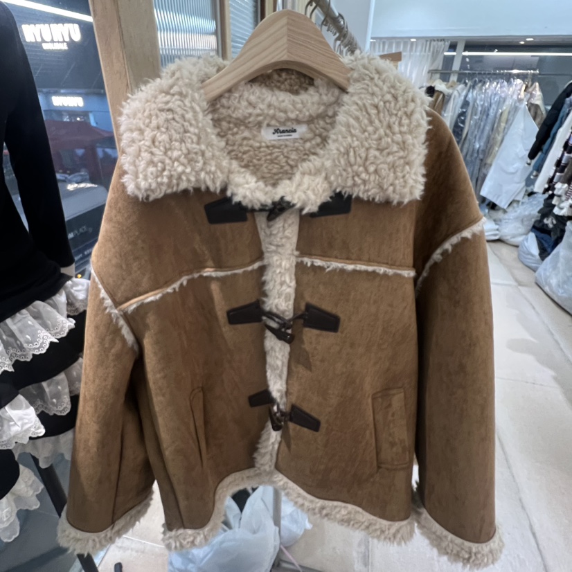 ARANCIA東大門㊣直郵女裝新款時尚人氣休閑25秋冬真品夾克毛皮ARANCIA夾克圖色2