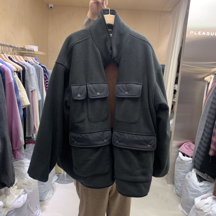 PLEASURE東大門㊣直郵女裝新品人氣真品熱賣休閑時尚夾克口袋PLEASURE夾克圖色1