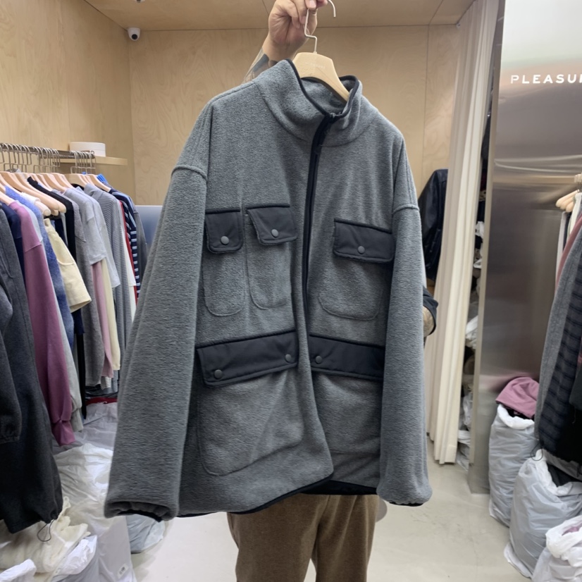 PLEASURE東大門㊣直郵女裝新品人氣真品熱賣休閑時尚夾克口袋PLEASURE夾克圖色2