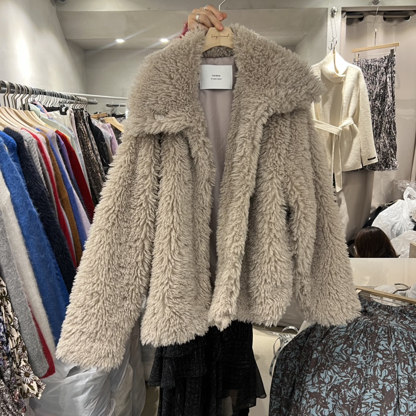 LOGROAD韓國代購㊣女士新款時尚真品推薦25秋冬職業短款大衣LOG ROAD短款大衣圖色2