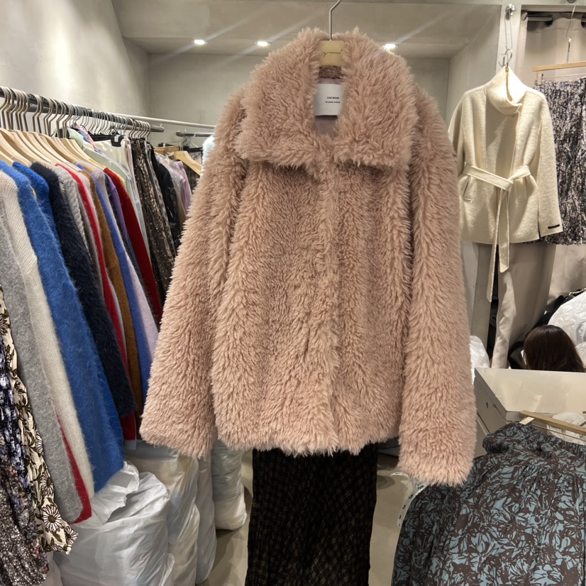 LOGROAD韓國代購㊣女士新款時尚真品推薦25秋冬職業短款大衣LOG ROAD短款大衣圖色3