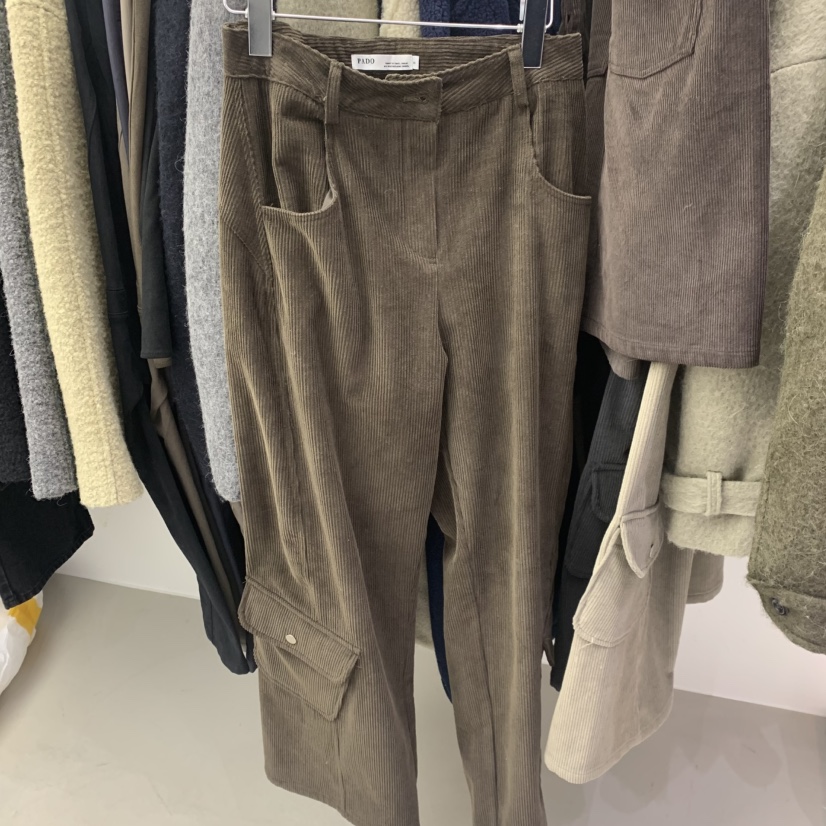 PADO東大門㊣代購女士新品時尚25秋冬人氣推薦真品休閑褲口袋PADO休閑褲圖色3
