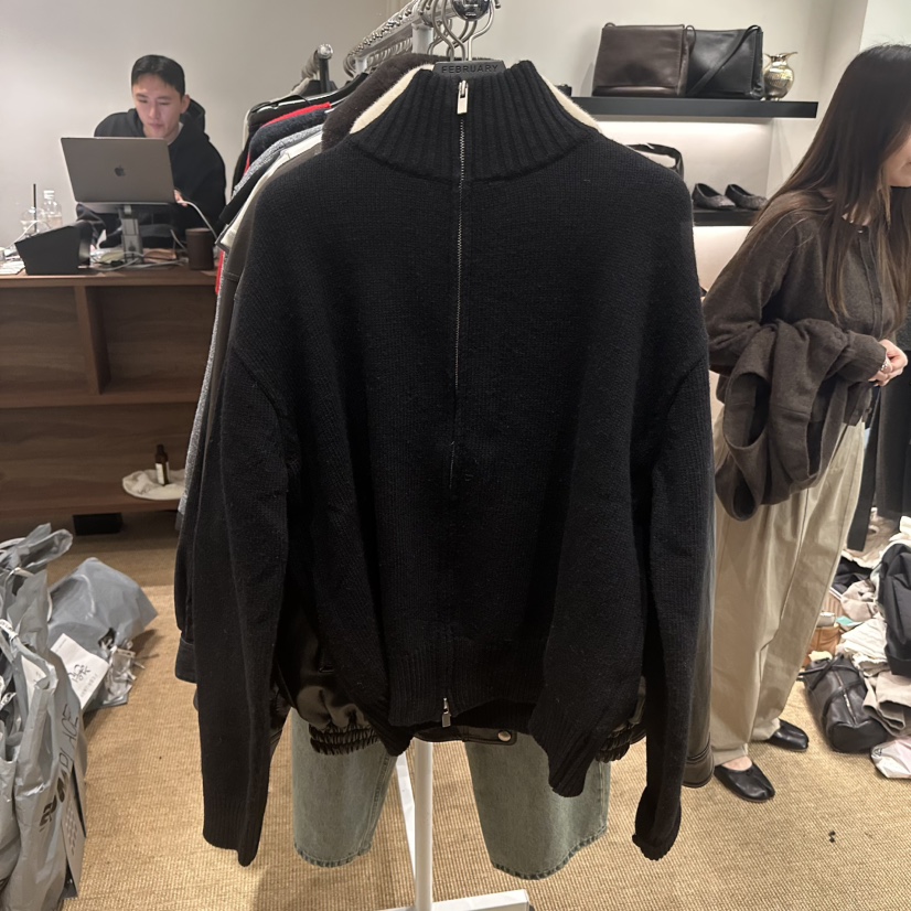 FEBRUARY 11東大門㊣實拍女士新品職業休閑熱賣時尚毛衣拉鏈FEBRUARY 11毛衣圖色2