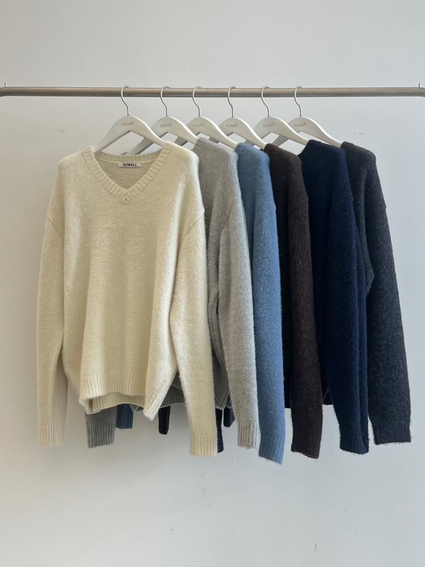 HOWELL東大門㊣直郵女士新款時尚休閑熱賣真品毛衣不含內搭HOWELL毛衣