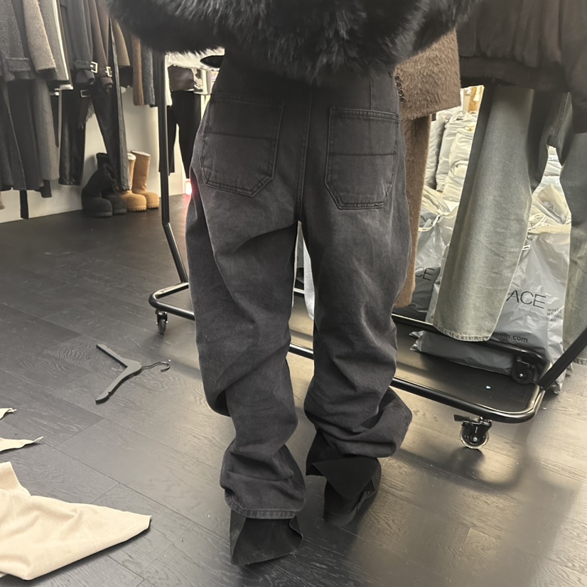 PROJECT WAVE-P韓國直郵㊣女裝新品真品休閑牛仔褲不含腰帶PROJECT WAVE牛仔褲