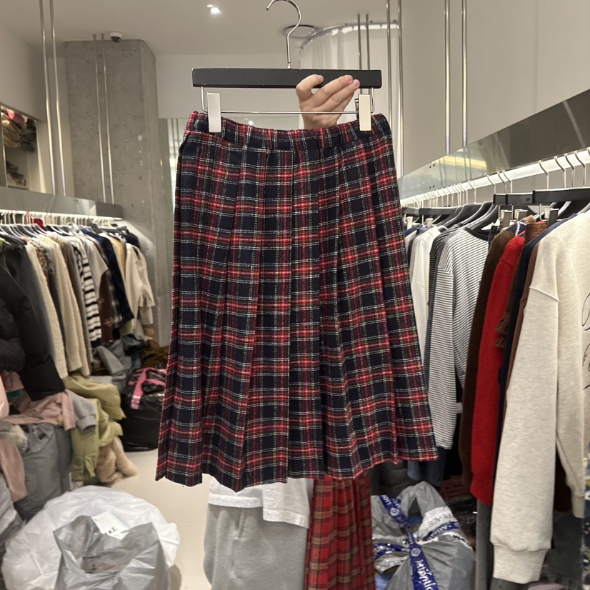 ARTE STUDIO東大門㊣直郵女士新品熱賣推薦半身裙中短裙格子ARTE STUDIO半身裙/中短裙