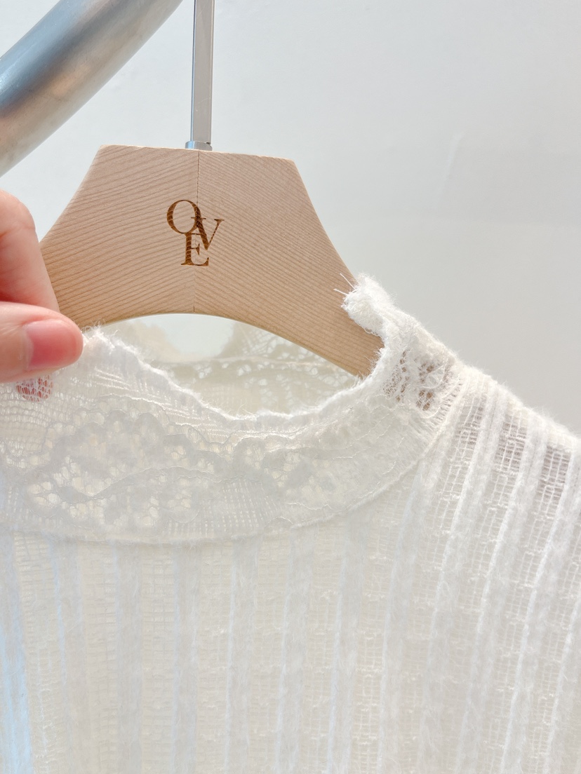 OVE東大門㊣代購女裝新品休閑25秋冬熱賣推薦人氣襯衫蕾絲衫OVE襯衫/蕾絲衫