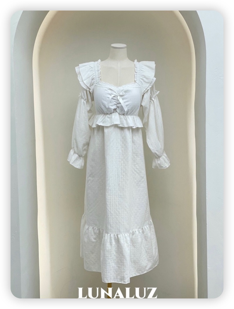 LUNALUZ-L韓國代購㊣女裝新品推薦25秋冬休閑熱賣真品睡衣LUNALUZ睡衣圖色1