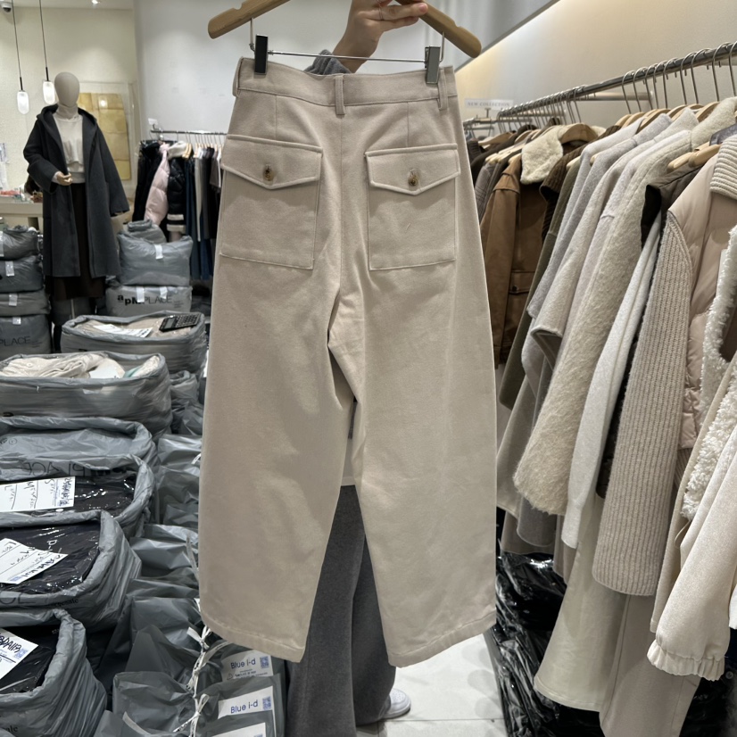 BLUEI-D韓國直郵㊣女裝新款人氣推薦休閑職業時尚熱賣休閑褲Blue i-d休閑褲