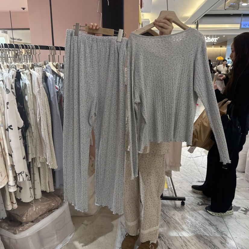 VICTORIA-P東大門㊣直郵女士新款熱賣人氣真品25秋冬睡衣兩件套VICTORIA睡衣