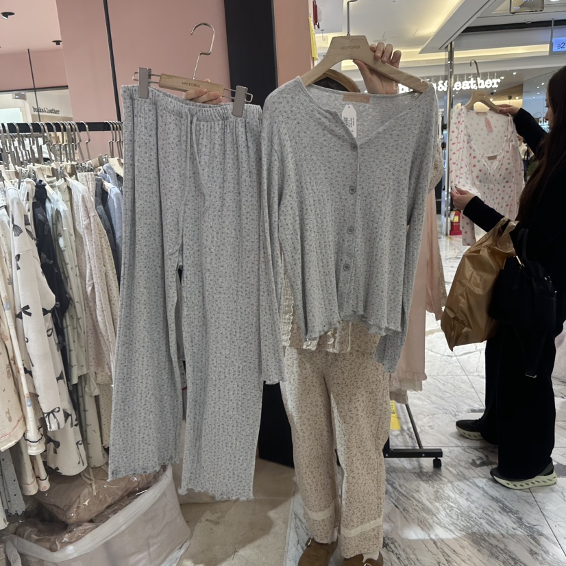 VICTORIA-P東大門㊣直郵女士新款熱賣人氣真品25秋冬睡衣兩件套VICTORIA睡衣圖色2