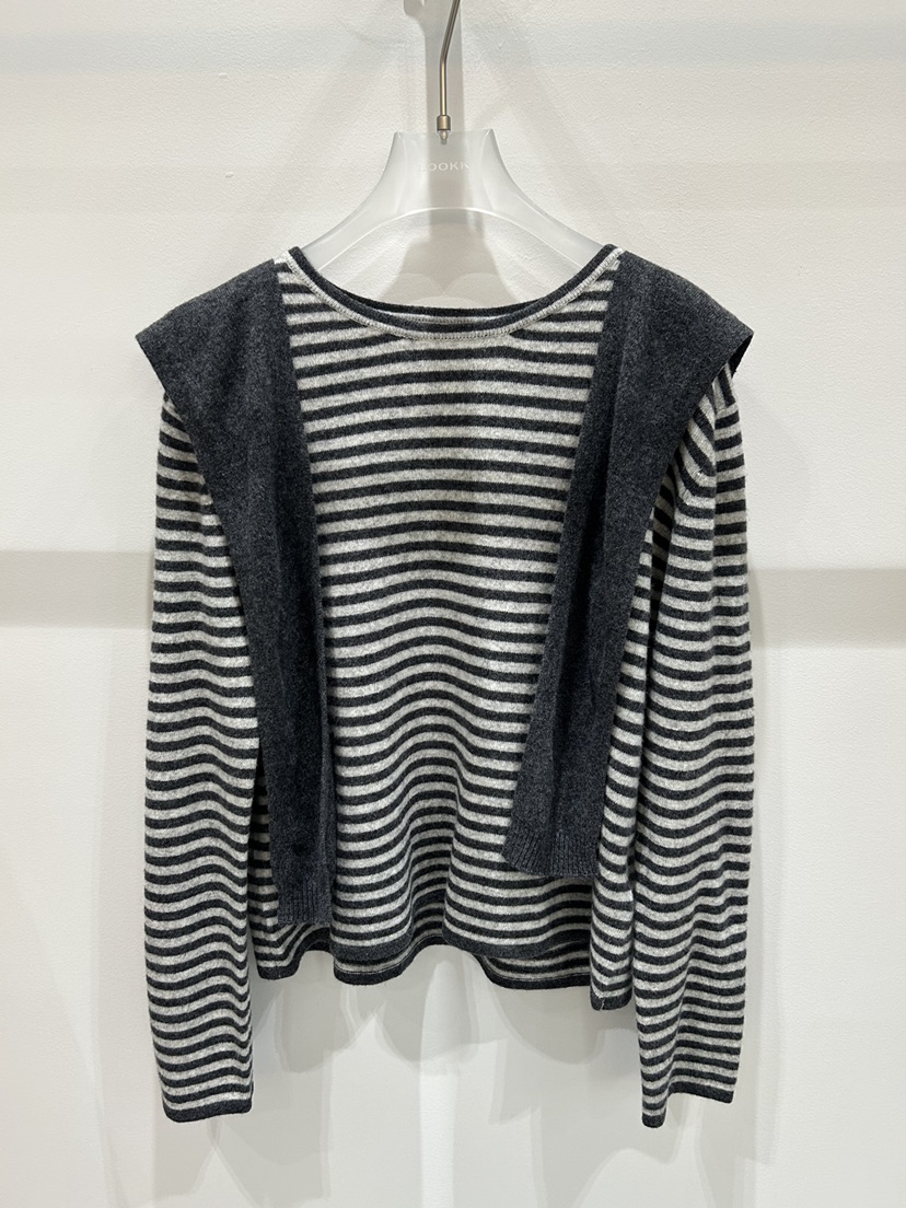 LOOKK東大門㊣代購女裝新款推薦人氣休閑職業真品針織衫含圍巾LOOKK針織衫圖色2