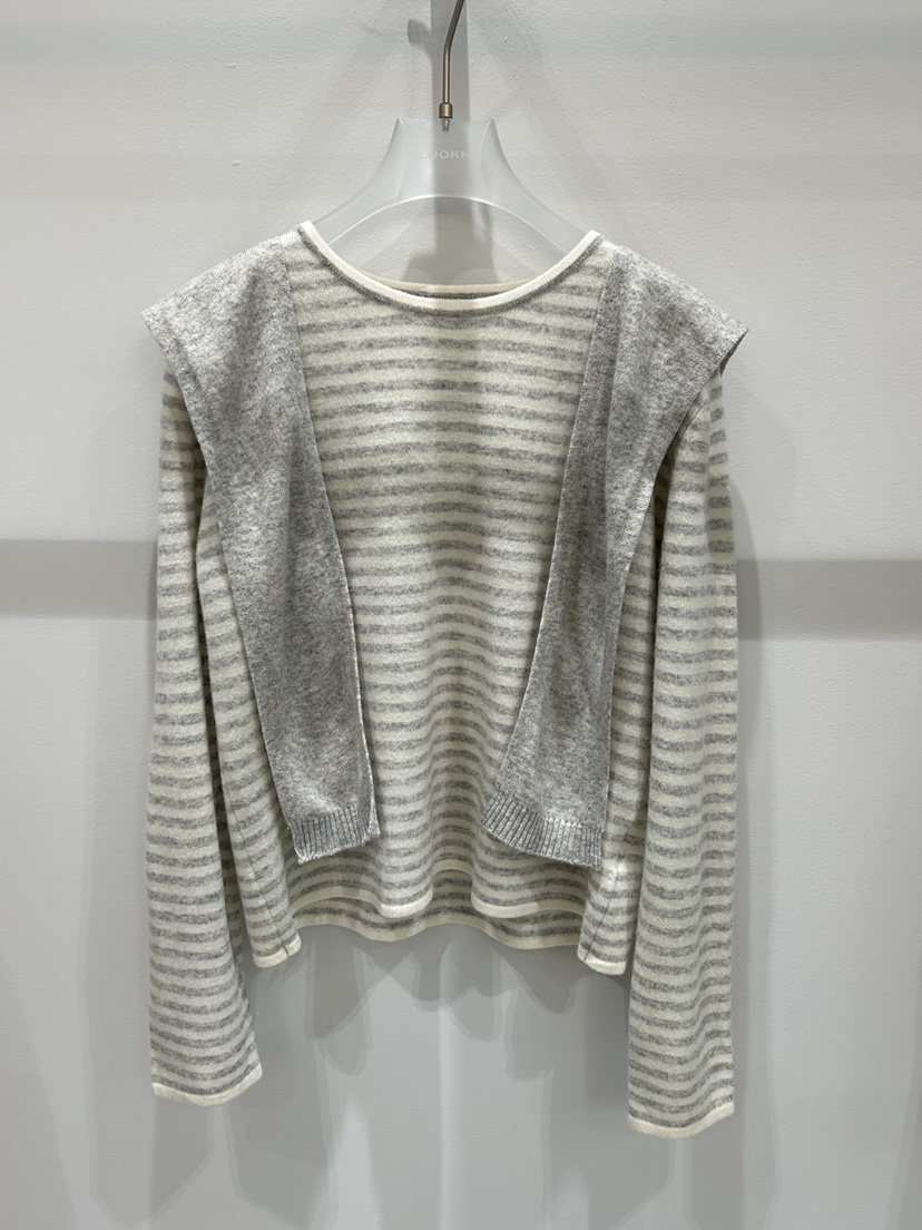 LOOKK東大門㊣代購女裝新款推薦人氣休閑職業真品針織衫含圍巾LOOKK針織衫圖色3