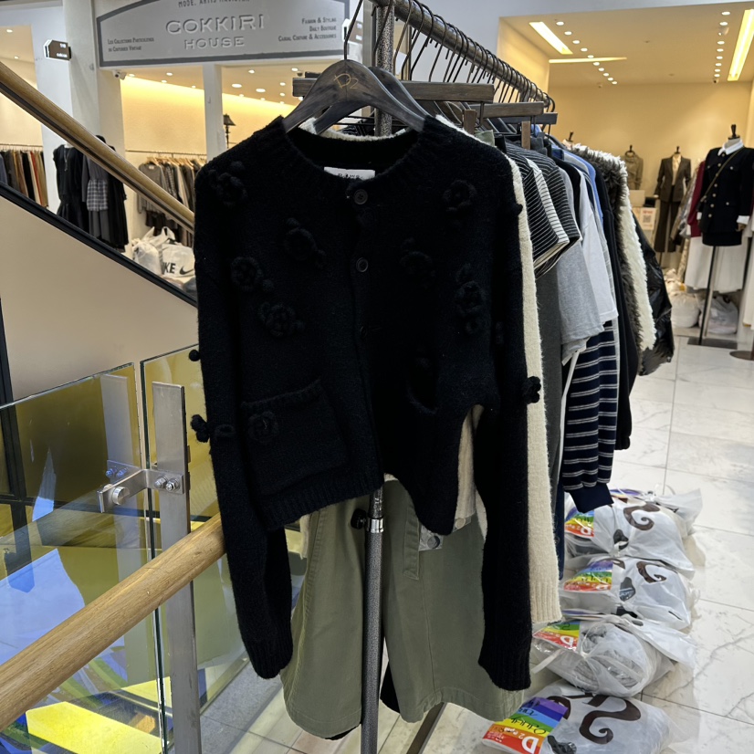 A2/D2韓國代購㊣女裝新款推薦熱賣職業時尚針織衫手工開衫A2/D2針織衫圖色2