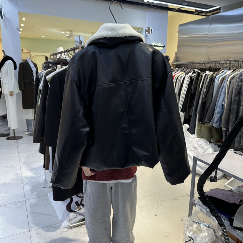 A2/D2東大門㊣直郵女士新款休閑熱賣夾克泰迪熊皮革填充鴨絨A2/D2夾克