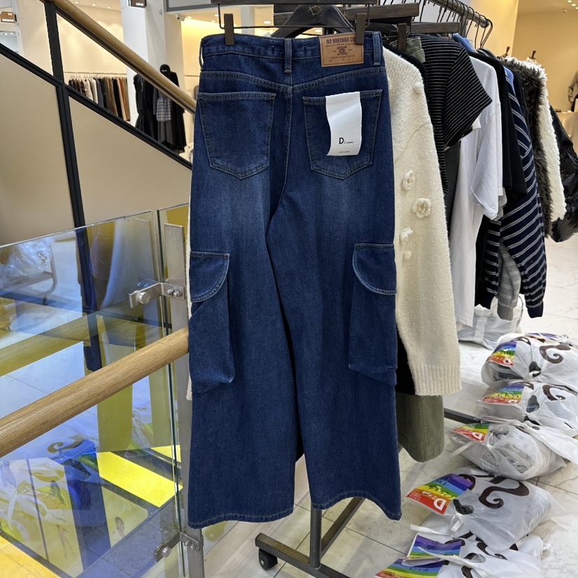 A2/D2東大門㊣代購女裝新款熱賣職業25秋冬人氣牛仔褲工裝A2/D2牛仔褲