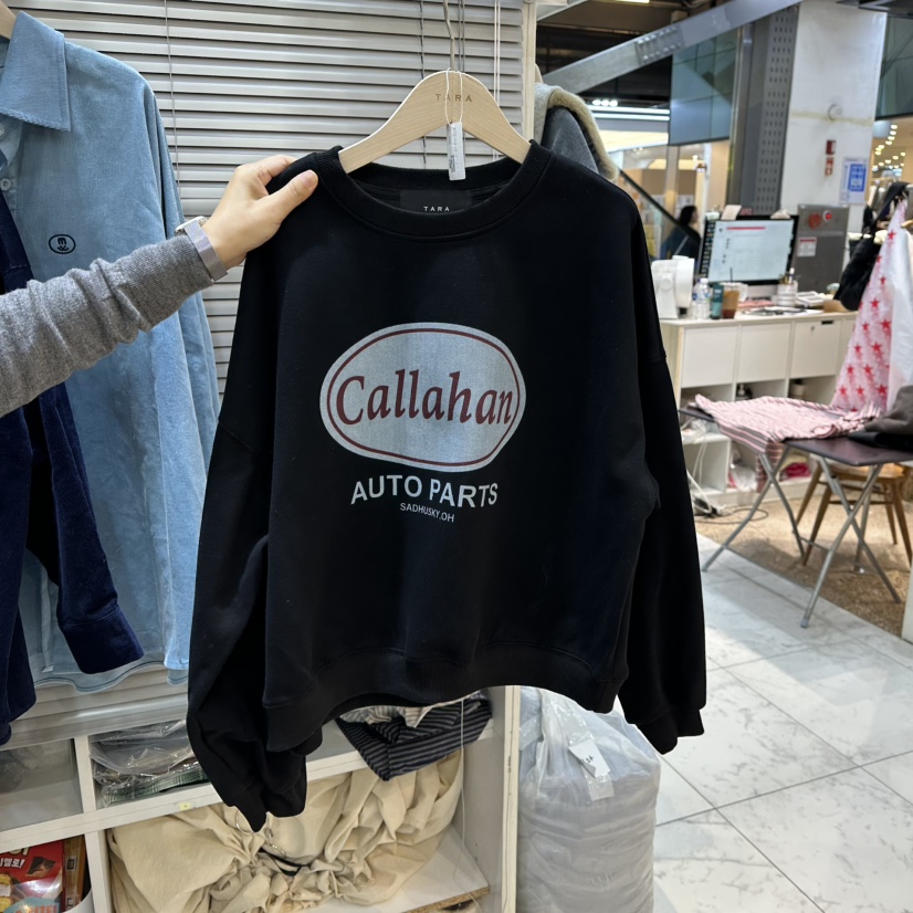 TARA韓國代購㊣女士新款25秋冬推薦職業時尚真品熱賣人氣衛衣TARA衛衣圖色3