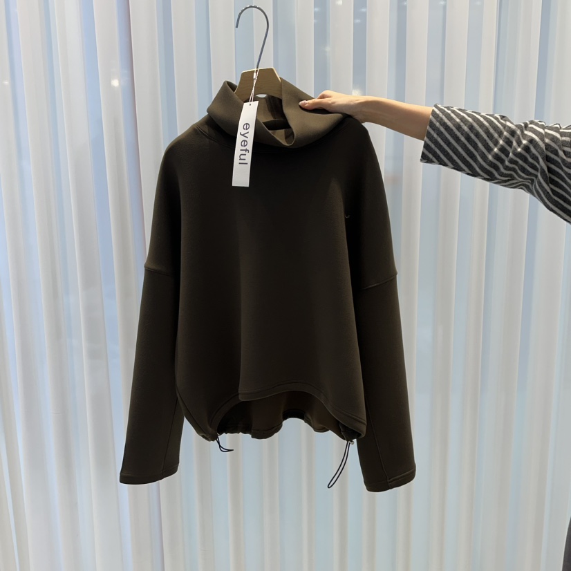 EYEFUL-Q韓國代購㊣女裝新品時尚25秋冬推薦人氣真品長袖T恤eyeful長袖T恤圖色3