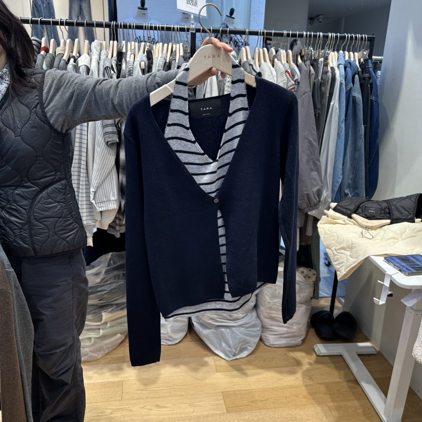 TARA東大門㊣實拍女裝新款休閑職業推薦25秋冬人氣套裝兩件套TARA套裝圖色3