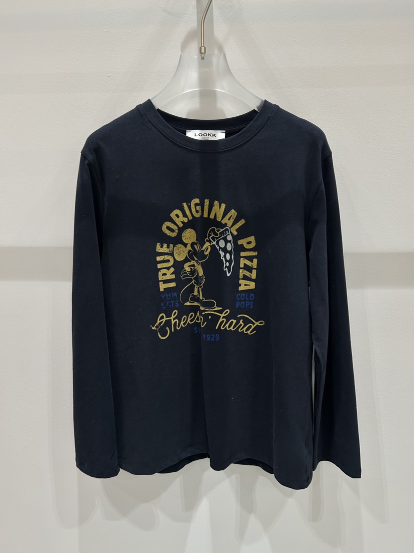 LOOKK東大門㊣代購女裝新品真品時尚推薦休閑人氣職業長袖T恤LOOKK長袖T恤圖色2