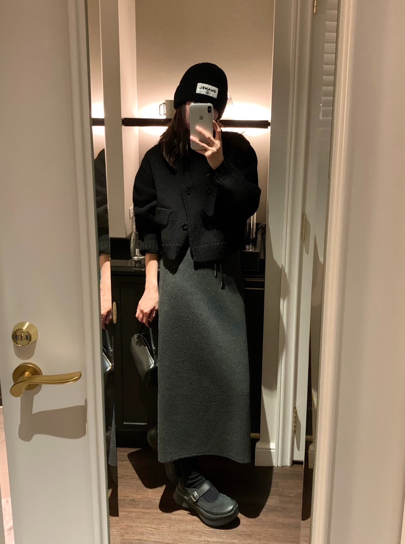 COURGETTE東大門㊣實拍女裝新款休閑25秋冬職業人氣推薦長裙COURGETTE長裙