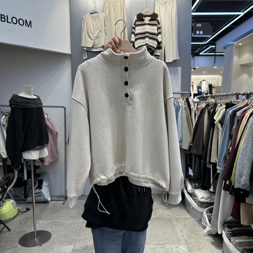 BLOOM韓國直郵㊣女士新款推薦人氣時尚25秋冬職業熱賣休閑衛衣BLOOM-Q衛衣圖色1