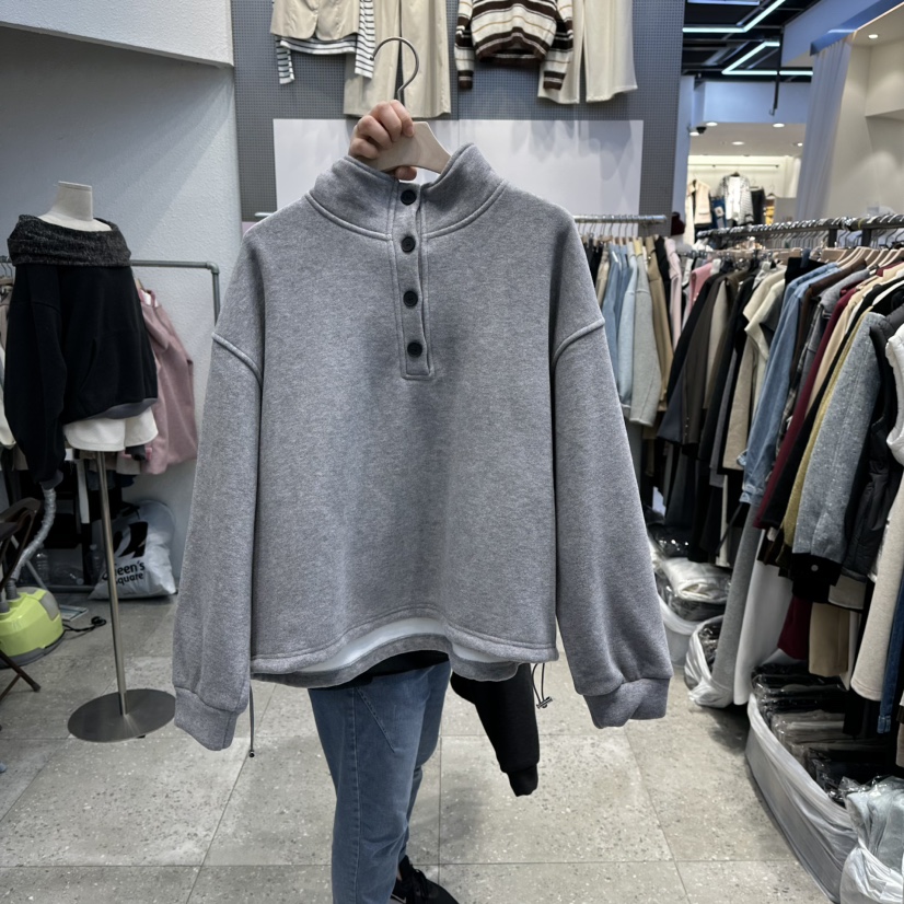 BLOOM韓國直郵㊣女士新款推薦人氣時尚25秋冬職業熱賣休閑衛衣BLOOM-Q衛衣圖色2