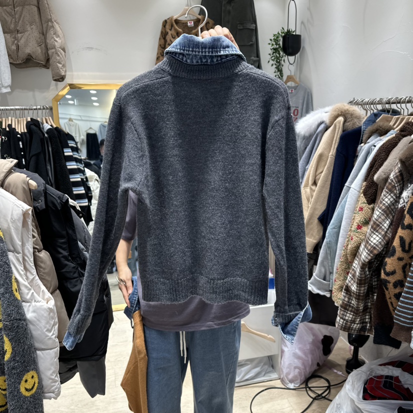 UNDERSTAR_VINTAGE韓國直郵㊣女裝新品25秋冬熱賣針織衫開衫UNDERSTAR_VINTAGE針織衫