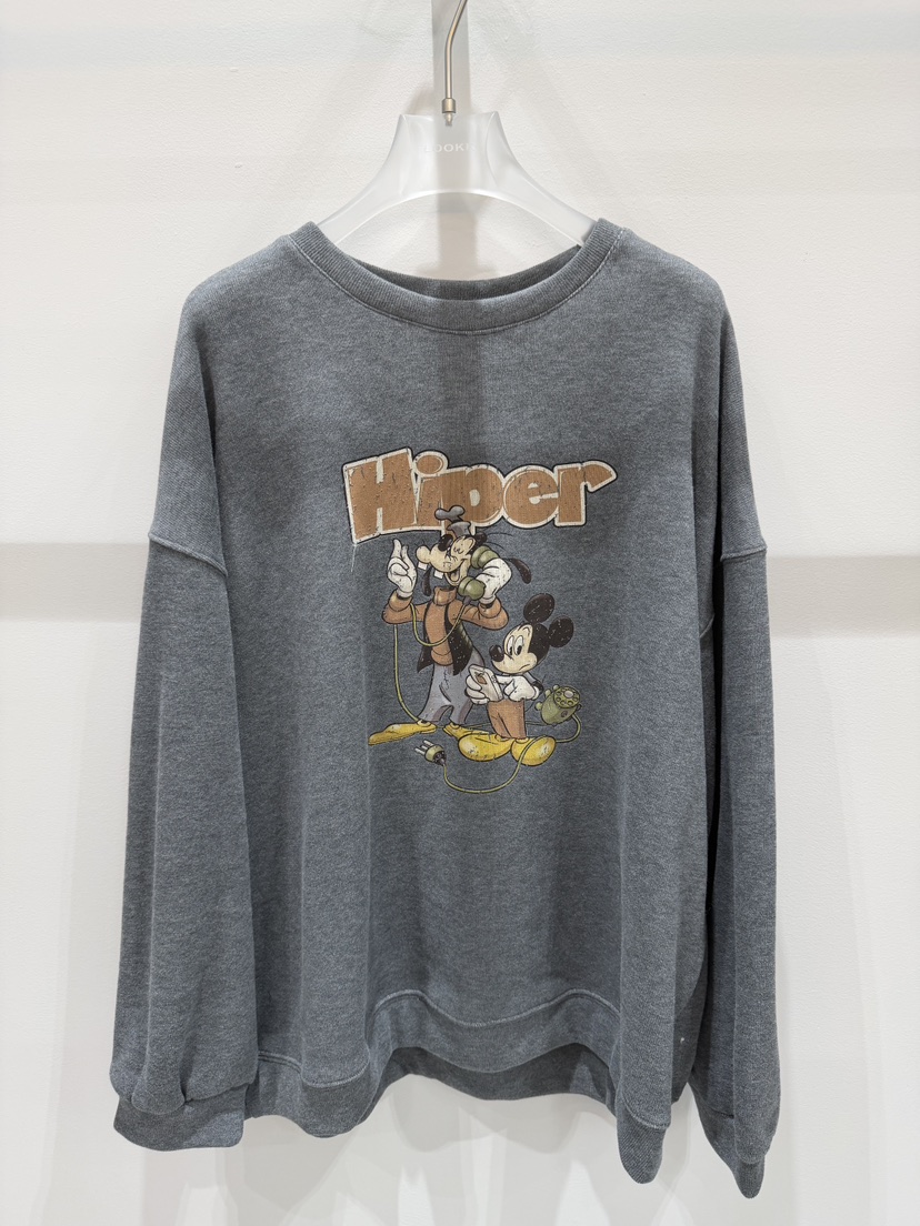 LOOKK韓國代購㊣女士新款熱賣25秋冬時尚休閑真品人氣推薦衛衣LOOKK衛衣圖色2深灰