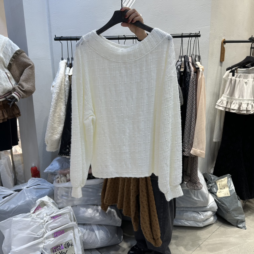 TRIPLE SEVEN東大門㊣代購女裝新款熱賣推薦休閑真品針織衫TRIPLE SEVEN針織衫圖色1