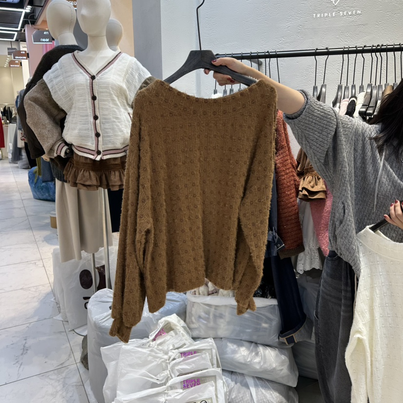 TRIPLE SEVEN東大門㊣代購女裝新款熱賣推薦休閑真品針織衫TRIPLE SEVEN針織衫圖色2