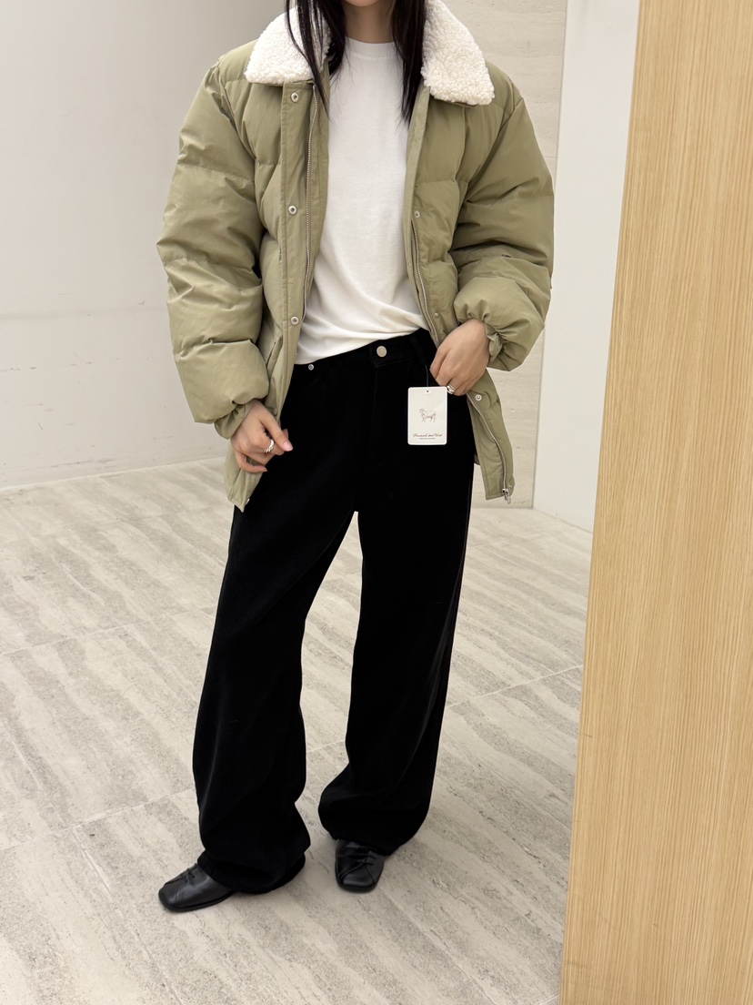 RIVER RAIN東大門㊣直郵女裝新款熱賣時尚25秋冬短款羽絨服羊毛RIVER RAIN短款羽絨服