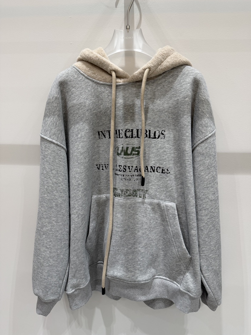 LOOKK韓國代購㊣女士新品休閑人氣25秋冬職業熱賣真品推薦衛衣LOOKK衛衣圖色1