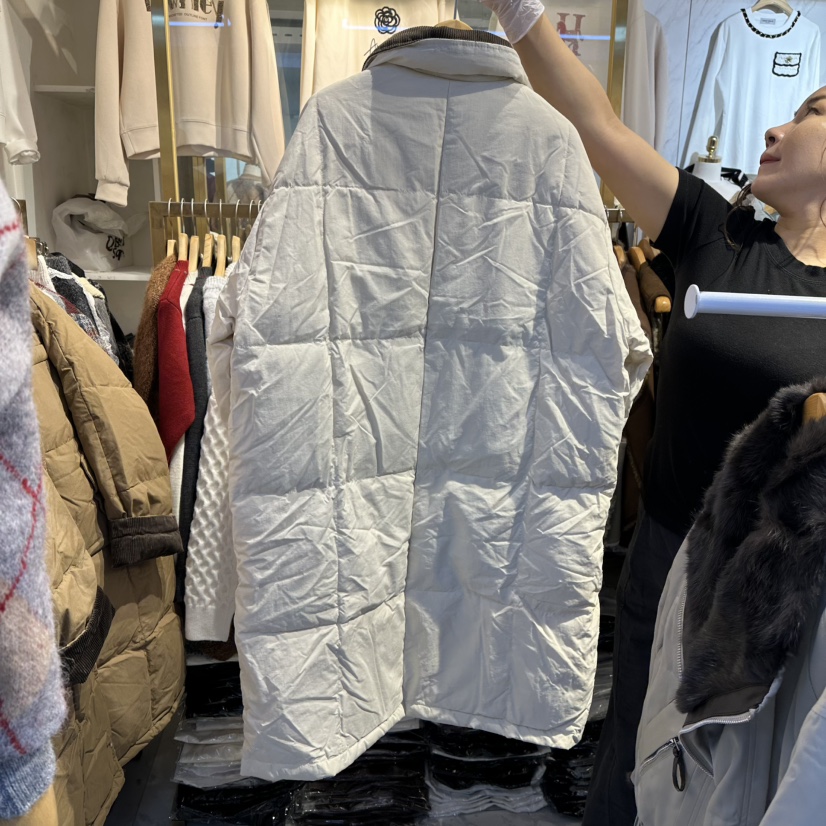 COCO HOLIC東大門㊣直郵女士新款25秋冬熱賣長款羽絨服燈芯絨COCO HOLIC長款羽絨服