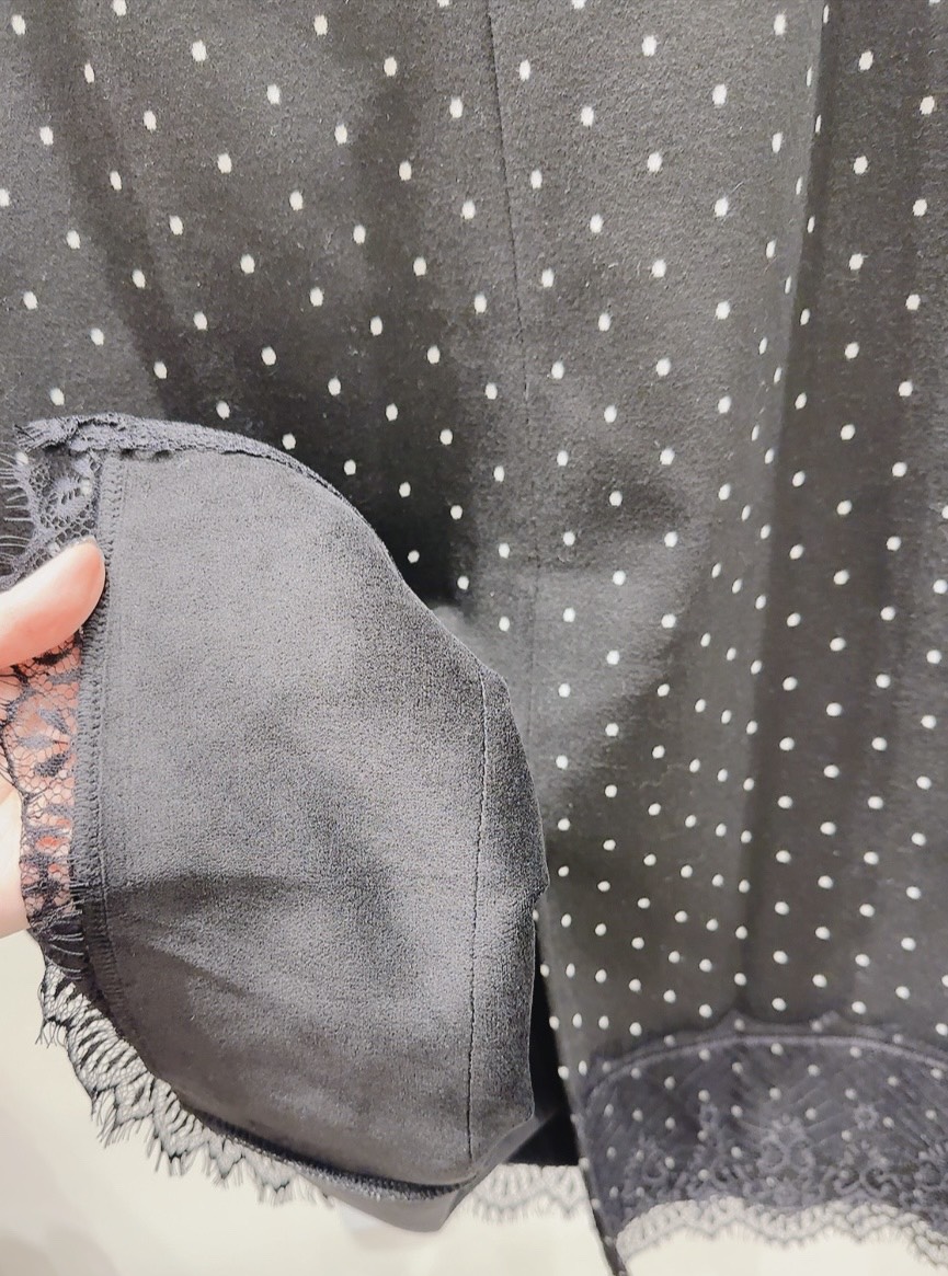 AWESOME-P東大門㊣直郵女士新品25秋冬真品長裙圓點裙羊毛AWESOME-P長裙